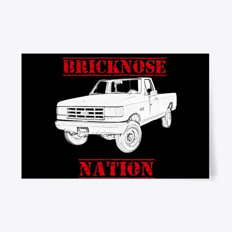 BRICKNOSE NATION poster